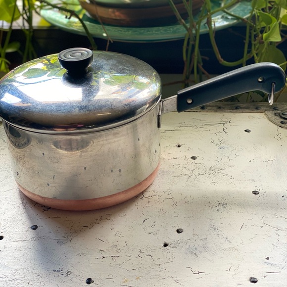 4 Qt Revere Ware Sauce Pan Stainless Steel w Lid